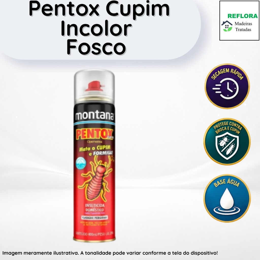 Pentox Cupim Base Água Aerossol Incolor 400ml Montana - Proteção