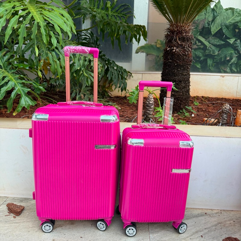 Travel様 mala de viagem DUPLA ZÍPER EXPASIVEL Kit 2 Malas de BORDO+DESPACHO