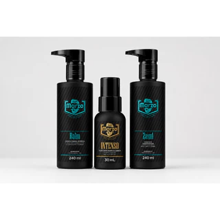 Kit Barba e Cabelo - Balm, Shampoo 2 em 1 e Óleo Dia dos Pais Fragrâncias de Luxo