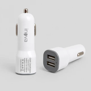 Carregador veicular 2 usb para celular automotivo inova originais