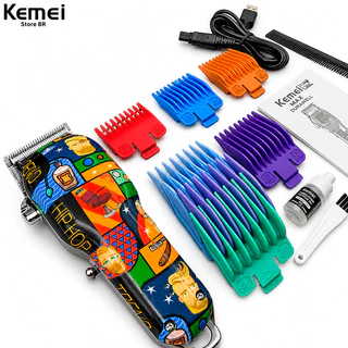 Máquina de Corte Kemei-MAX2092 Profissional Clipper Cabelo, Aparador De Cabelo, Barbeador Multiuso