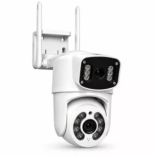 Câmera de Segurança Lente Dupla IP WiFi 360 HD Visão Noturna Detecção de Movimento Áudio Bidirecional