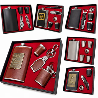 Kit Cantil Porta Bebidas Whisky Presente Premium