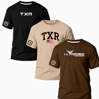 kit3 Camiseta Masculina Rodeio Texas Estilo Country Envio Imediato