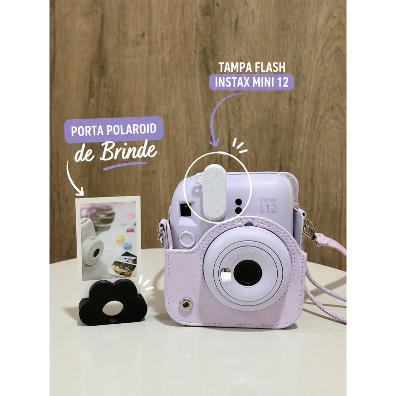 Kit 2x Tampa Flash Fujifilm Instax Mini 12 | Anti Estouro | Protetor ...