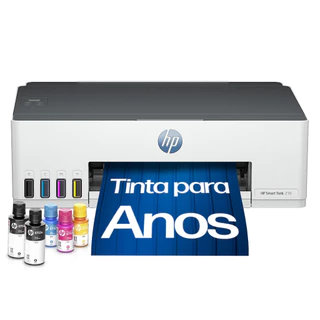 Impressora Hp Smart Tank 210 Colorida Tanque De Tinta, Wi-Fi 2.4G incorporado, Wi-Fi Direct, USB 2.0