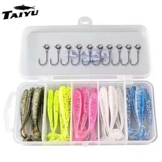 Kit Isca Shad 5cm 1g 36peças - 25 iscas 10 jig 1caixa