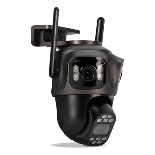 Câmera Segurança P15 Ptz Wifi Full Hd Externa Lente Lens Icsee Tripla 9mp