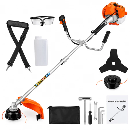 Roçadeira Lateral À Gasolina 52cc 2t Grama Jardim