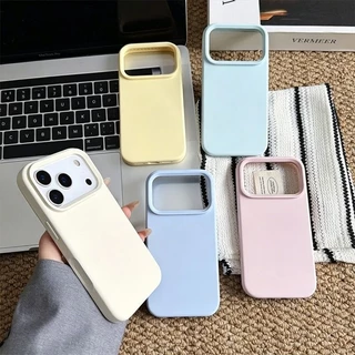 Capa Silicone Aveludada para iPhone 18/18 Pro / 18 Pro Max Antichoque Premium Toque Macio