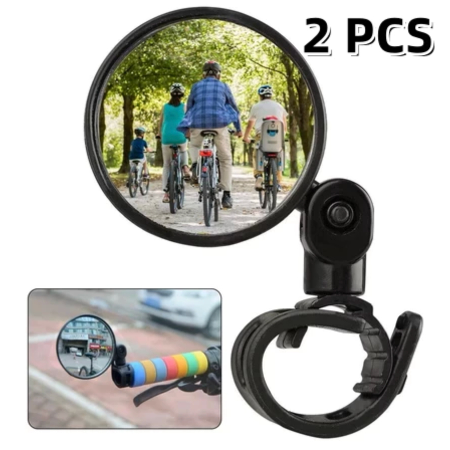 2 Espelhos Retrovisores de Guidão Acessórios de Bicicleta Grande ...
