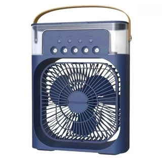 Ventilador De Ar Portátil Para Escritório Umidificador Com Led e Reservatório De Água