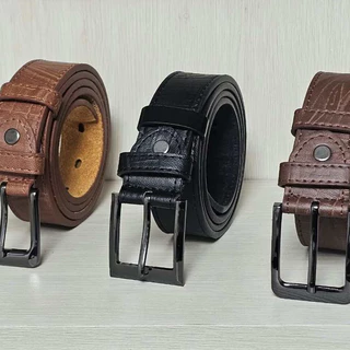 Cinto Tradicional Cavalo Social Masculino Em Couro Sintético Com fivela
