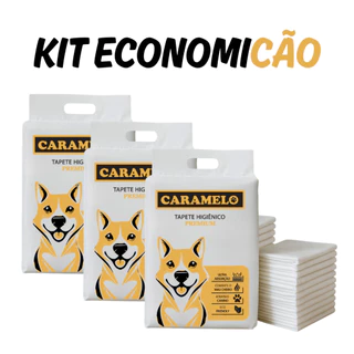 Kit Econômico Tapete Higiênico Premium  Caramelo - Ultra Absorção Combate O Mau Cheiro em Oferta na Shopee
