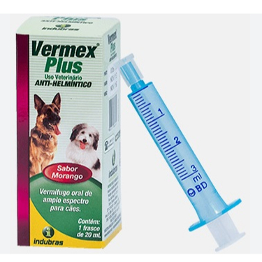 VERMEX PLUS 20ML - INDUBRAS SABOR MORANGO | Shopee Brasil