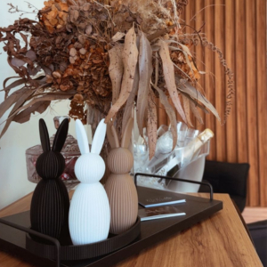 Kit 2 Coelhos Decorativo Minimalista | Design Moderno para Sala Enfeite Decoração Páscoa | Shopee Brasil