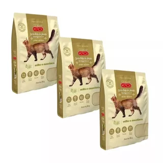 Kit 03 Unidades Areia Higiênica Gatos Grãos Mistos Kadi 2kg em Oferta na Shopee