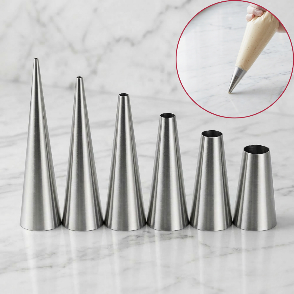 Kit Bico Para Confeitar Liso Perle - 6 Pecas