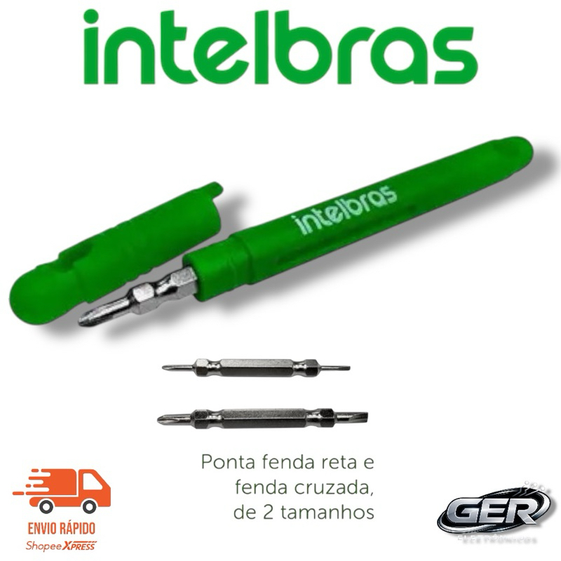 Caneta Ferramenta Intelbras Chave de Fenda e Phillips Estrela