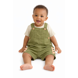 Jardineira Bebê Carter’s Dinossauro Verde Militar Algodão 9 Meses Macacão Infantil bebê macacão bebê roupa beb em Oferta na Shopee