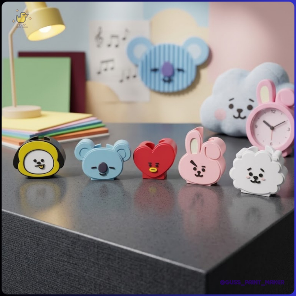 Suporte BT21 para Lightstick – Porta Lightstick dos Mascotes