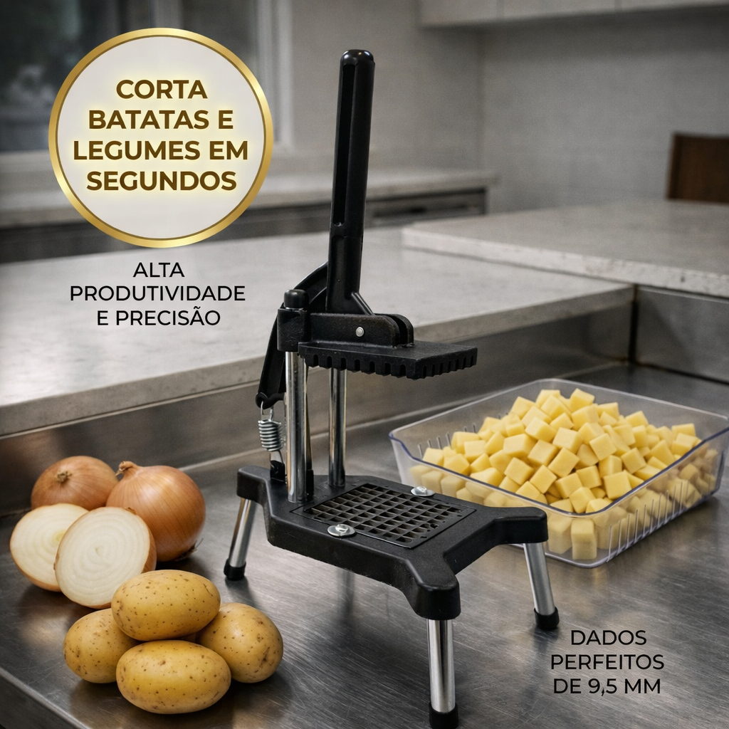 Picador de Legumes Frutas Batata Palito Frita Cabrita Cortad