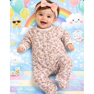 [ Desapego Carters] Macacão Carters 3 meses bebe menina florido em Oferta na Shopee