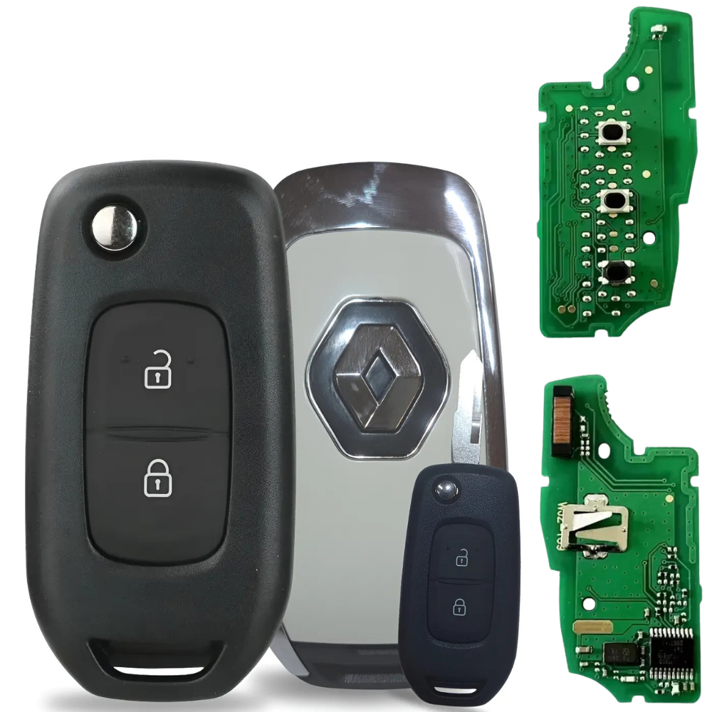 Chave Canivete Renault Kwid Original Completa Bateria e Chip | Shopee ...