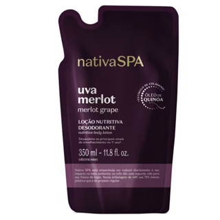 Refil Loção Nutritiva Desodorante Nativa Spa Uva Merlot 350ml em Oferta na Shopee