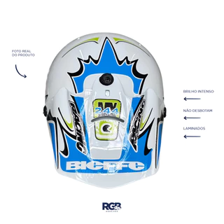 Capacete Pro tork - Bieffe Mx 300 Aberto Personalizado Diversas Cores