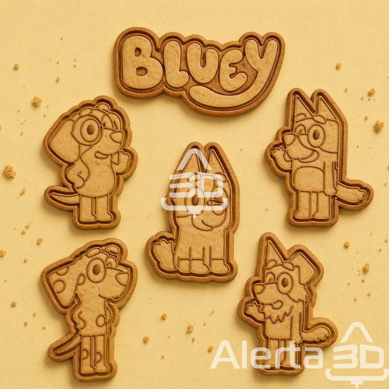 Kit 6 cortadores e marcadores de biscoito/massinha de modela