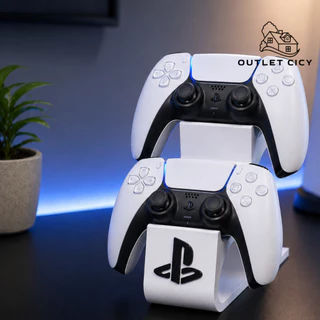 Suporte para 2 Controles PS5 - PS4 duplo- DualSense | Organizador Gamer Premium - kit 2 unidades