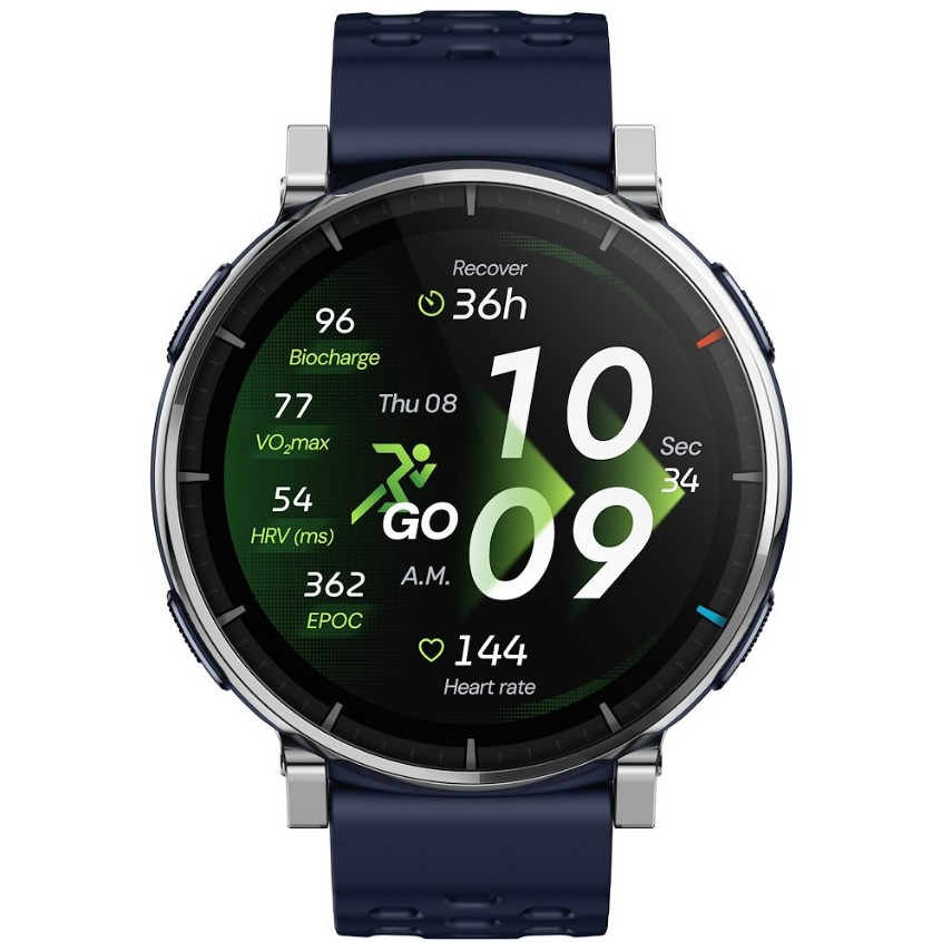 Amazfit Active 3 Premium - ( Azul Atlas ) GPS, Integrado tela AMOLED ...