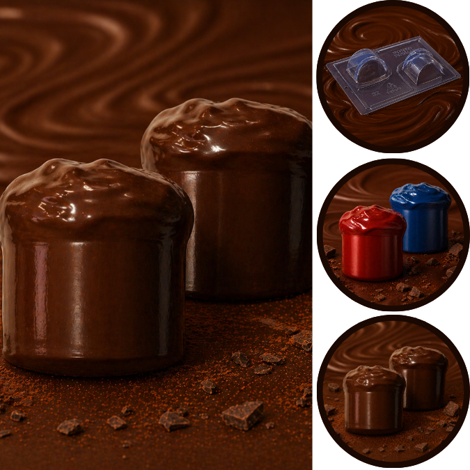 1~5 Forma silicone para mini panetone chocotone Porto cod P8