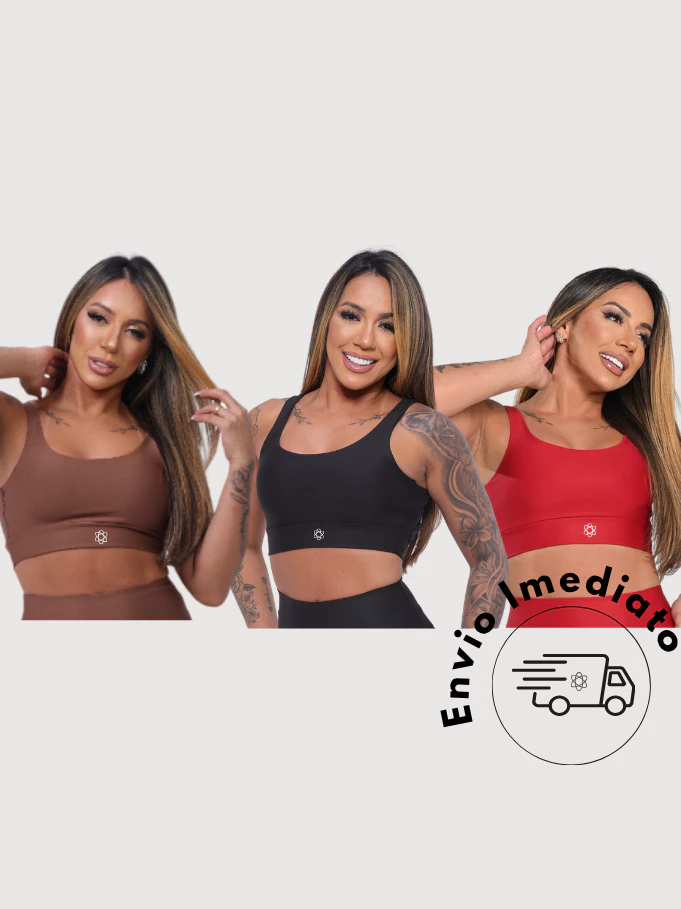 Top Academia Feminino Suplex Firme Premium