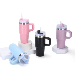 Copos Térmicos com Alça 450ml em Aço Inoxidável 304 - Mantém Bebidas Quentes/Frias