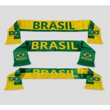 Cachecol Faixa Bandeira Do Brasil Copa Do Mundo Torcida Cachecol Faixa ...
