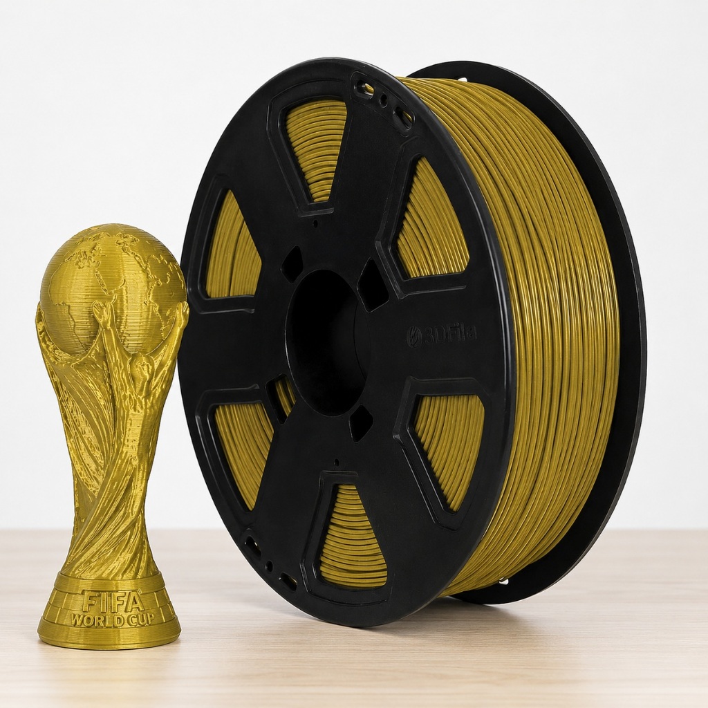 Filamento PLA Dourado 1Kg 1,75mm Premium 3DFila Alta Precisão ...
