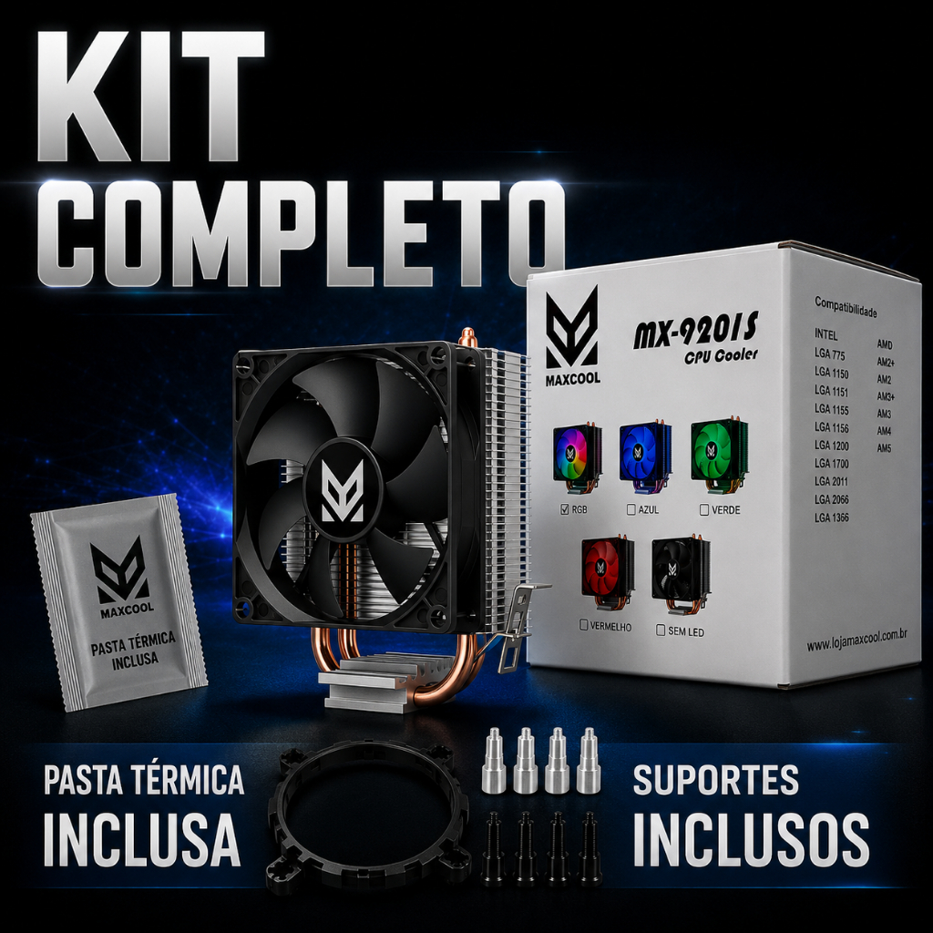 Cooler CPU PC Gamer LED RGB Processador Intel Xeon X99 X79 LGA
