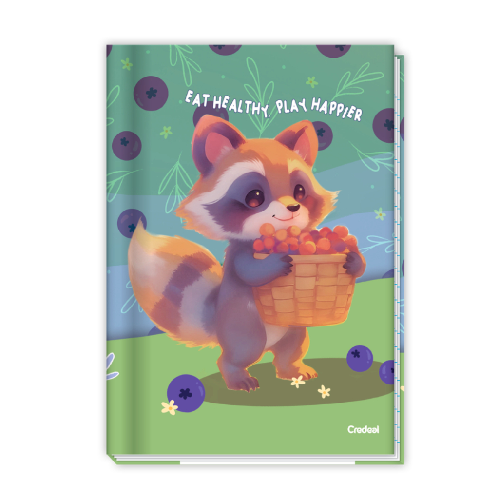 Caderno Brochura Capa Dura Bichinhos Credeal Lala Pets 80 Folhas