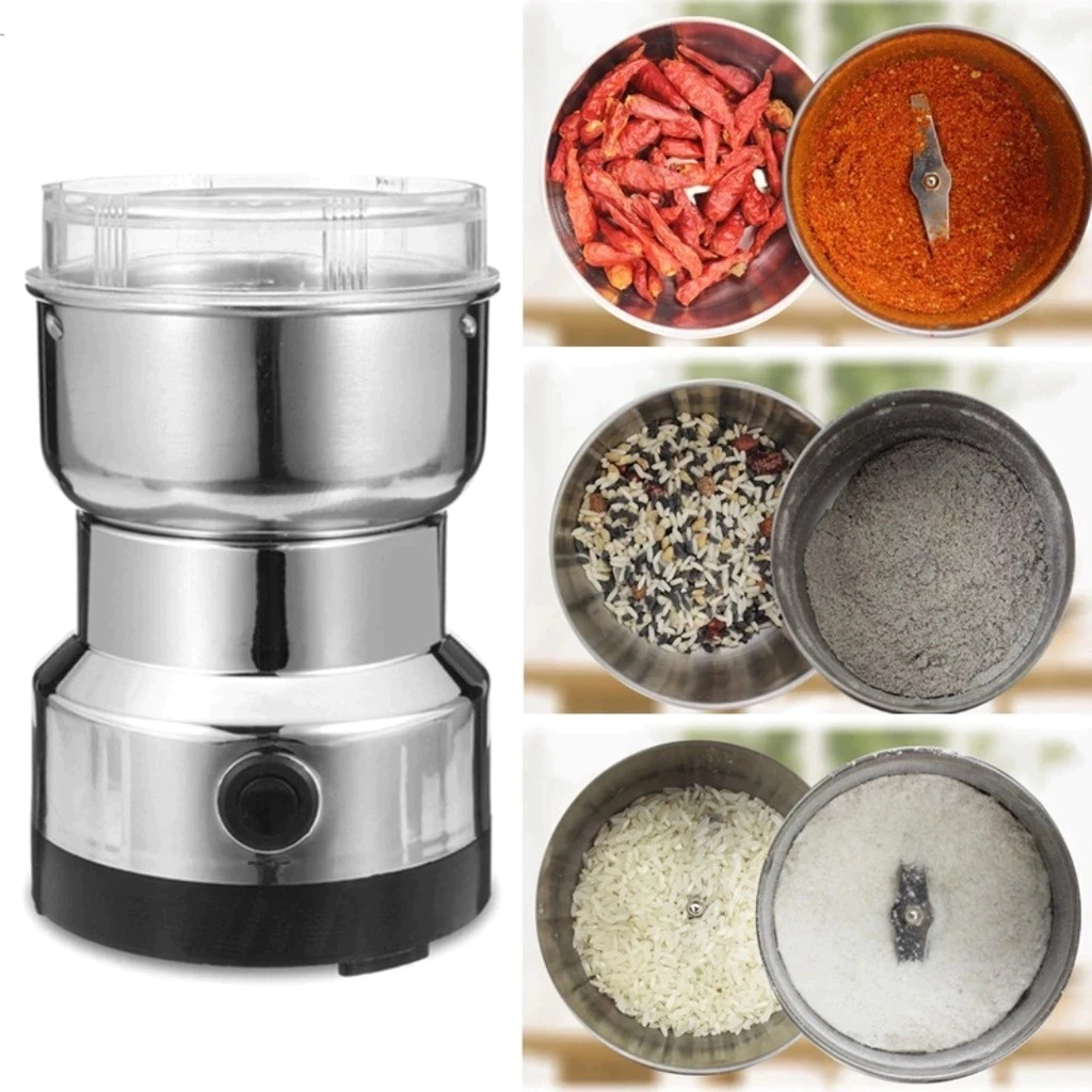 Moedor Elétrico 220V Multifuncional Café Especiarias Aço Ino