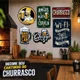 Kit 6 Placas Bar Cerveja Churrasco Vintage Decoração MDF
