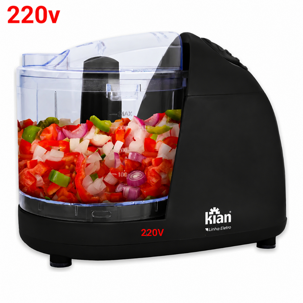 Mini Processador de Alimentos Kian 120 W – Preto | Copo 500 