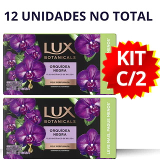 SABONETES LUX DE 85G CADA KIT COM 12 (2 PACOTES COM 6 UNIDADES)