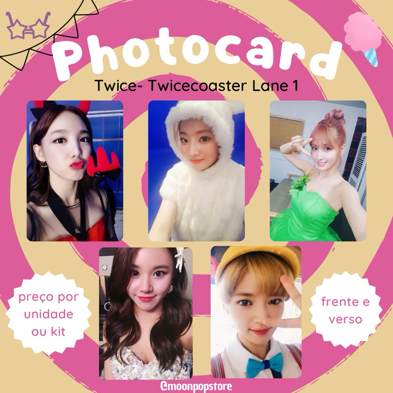 Photocard Twice Twicecoaster Lane 1 - VALOR POR UNIDADE- Fanmade