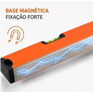 Nível de Bolha 30cm - Alta Precisão com Ímãs Integrados