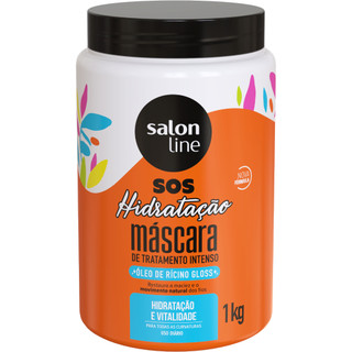 Máscara S.O.S Hidratação óleo de rícino Salon Line 1 kg