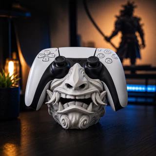 Suporte Ghost of Tsushima para Controle PS5 Dualsense Oni Gamer Organizador Setup Decoração
