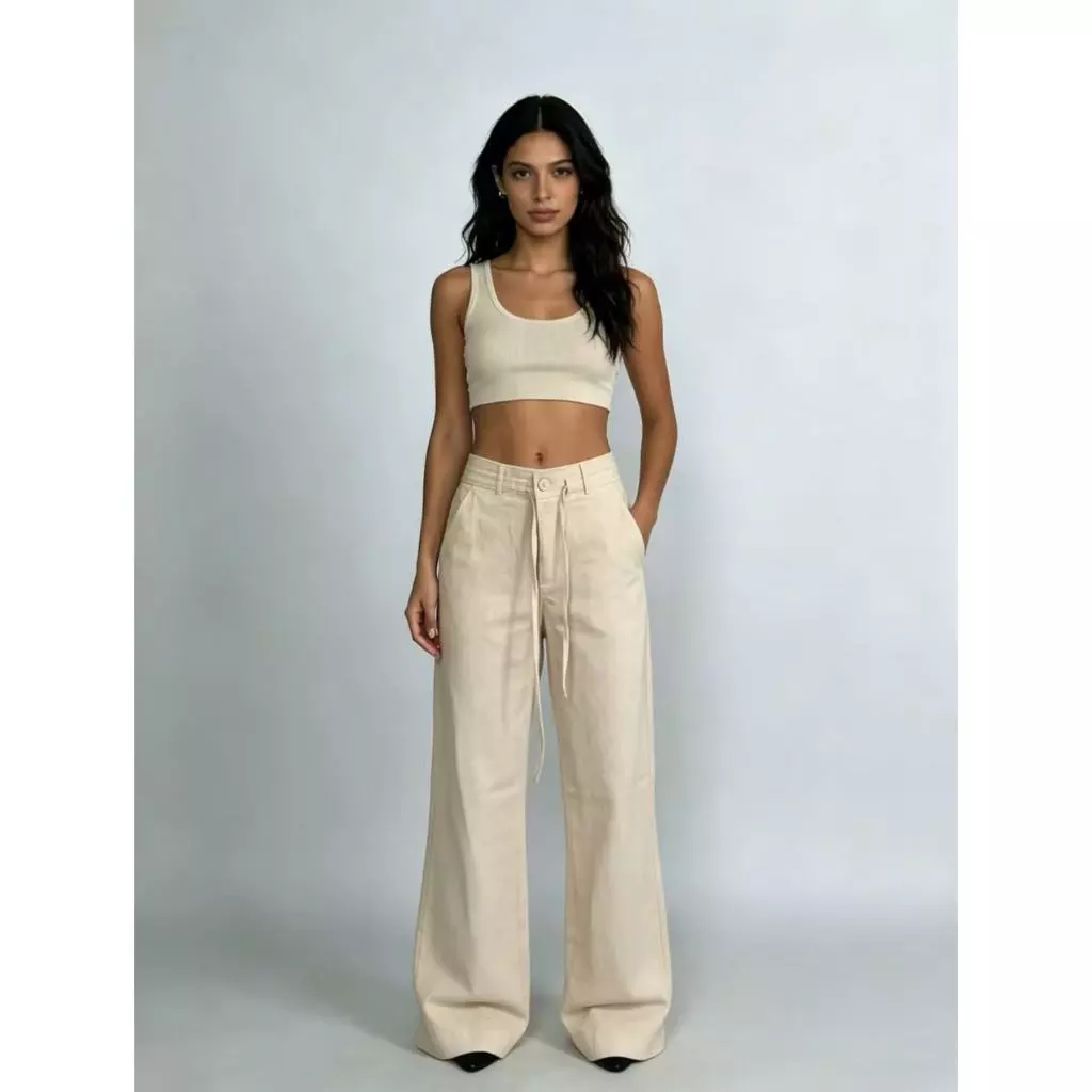 Calça Cintura média Versátil – Perfeita para Looks Casuais e Elegantes