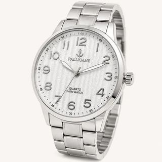 Relógio Masculino Dourado em Aço Inoxidável Social Elegante Mostrador Azul Luxo M49